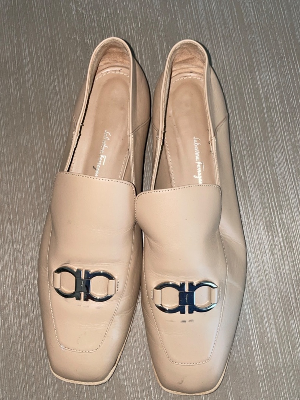 Salvatore Ferragamo Cesaro Leather Driver Loafers Size 9.5, Women’s , No Box - Picture 4 of 4